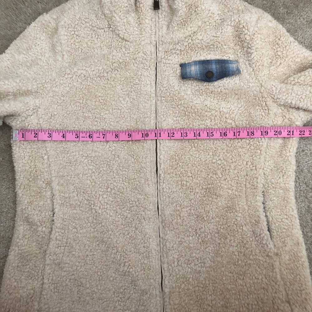 Pendleton Cream Teddy Jacket Size Large - image 8